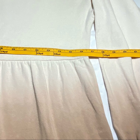 NWT Wild Fable Long Sleeve Ombre Baby Doll Dress Size Medium Cream Brown - Picture 2 of 7